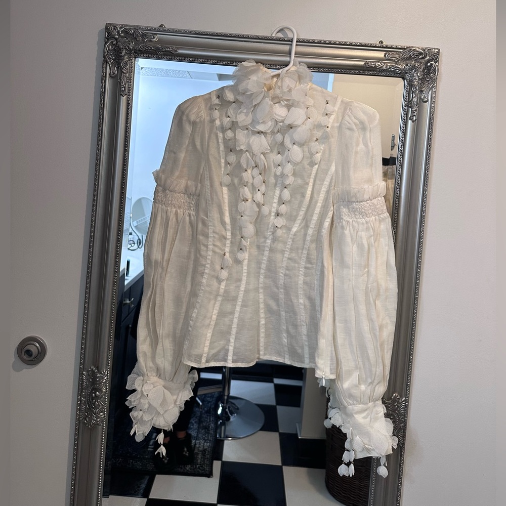 ZIMMERMANN BOTANICA WATTLE BLOUSE - SIZE 0 - Picture 4 of 15